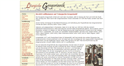 Desktop Screenshot of liturgische-gregorianik.de